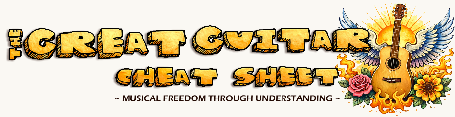 The Great Guitar Cheat Sheet by GD Gardner
